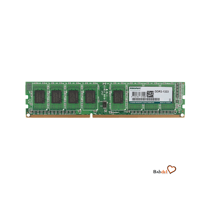 رم دسکتاپ کینگ مکس 8 گیگابایت مدل KINGMAX Mhz1333 DDR3 RAM 8GB KINGMAX1333DDR3